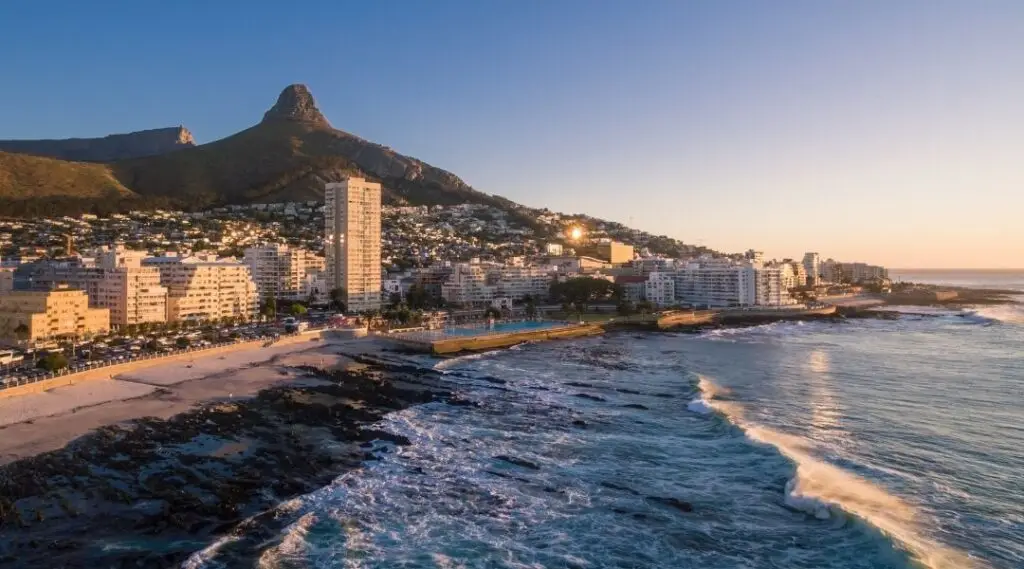 Atlantic Seaboard coastline at Sea Point