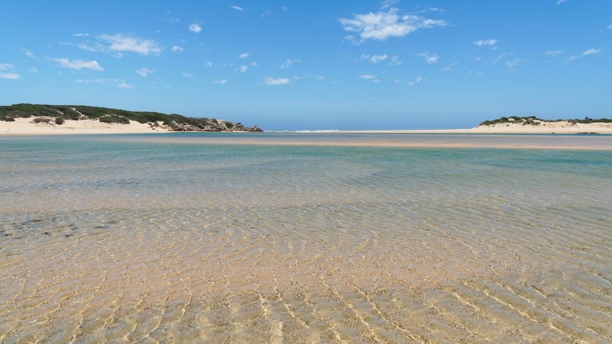Low tide in Kenton on sea