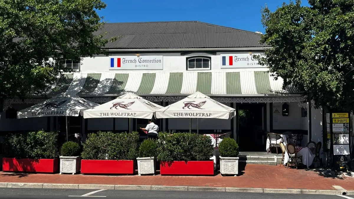 a reastaurant on the main road of franschhoek