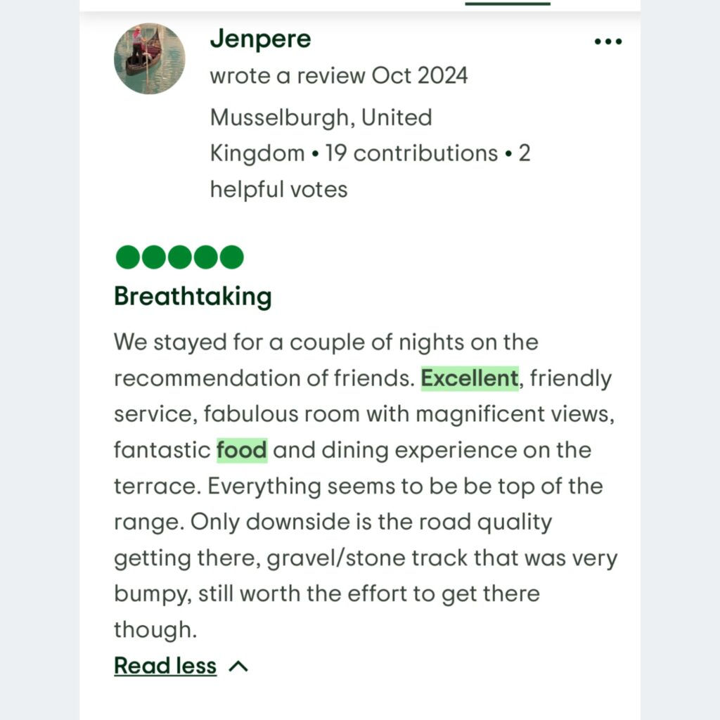 tripadvisor guest review cft