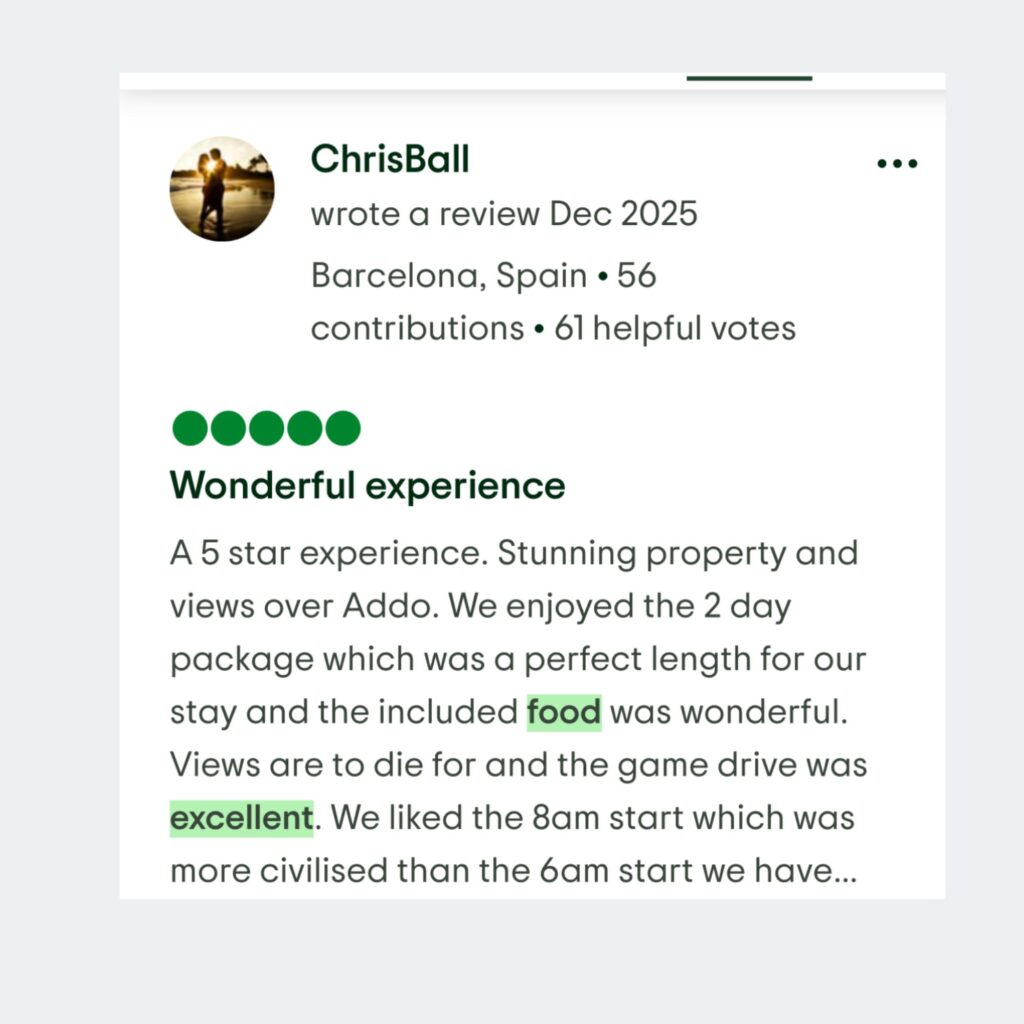 camp figtree guest review from tripadvisor