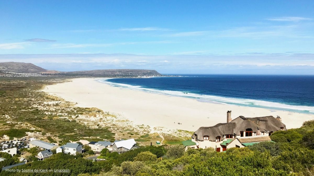 looking out at noordhoek beach
