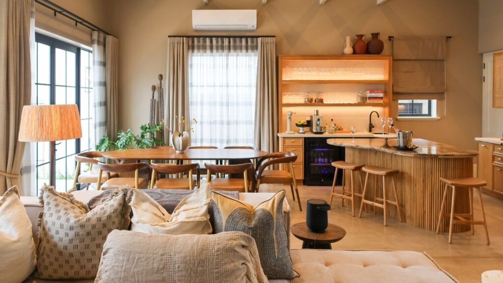 Beautifully appointed interiors at Pink Door Franschhoek