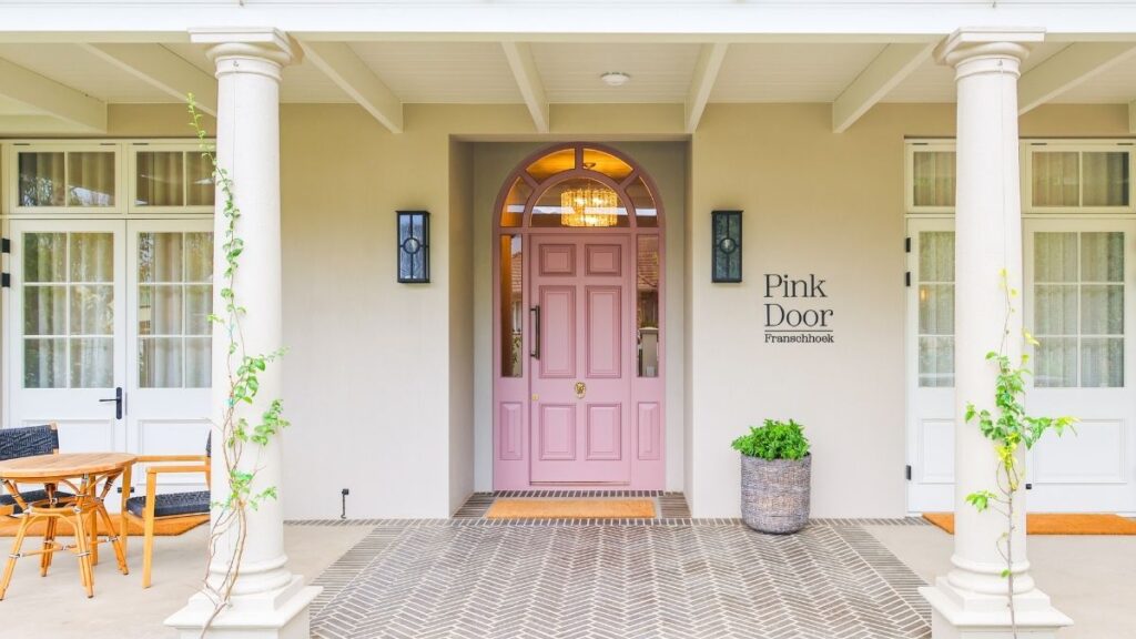entrance to Pink Door Franschhoek